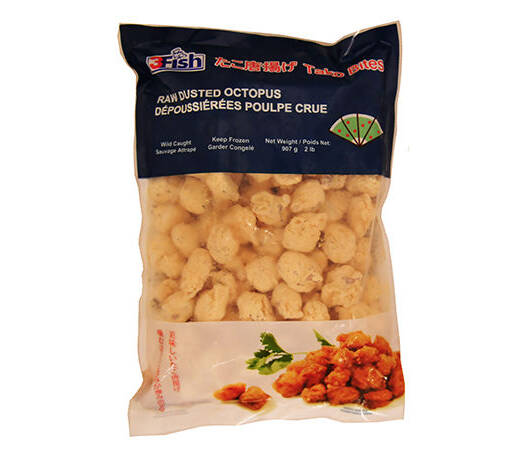 Lightly Dusted Octopus Pieces