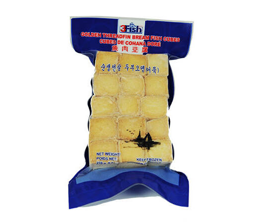 Golden Threadfin Bream Fish Cubes